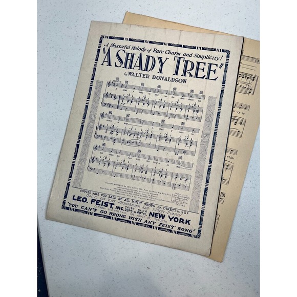 My Blue Heaven Fox-Trot Ballad Ukulele Banjo-Uke By Walter Donaldson Sheet Music - Picture 4 of 4